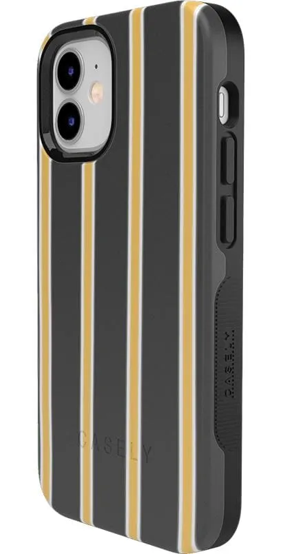 Fine Lines | Mustard Yellow Pinstripe iPhone Case