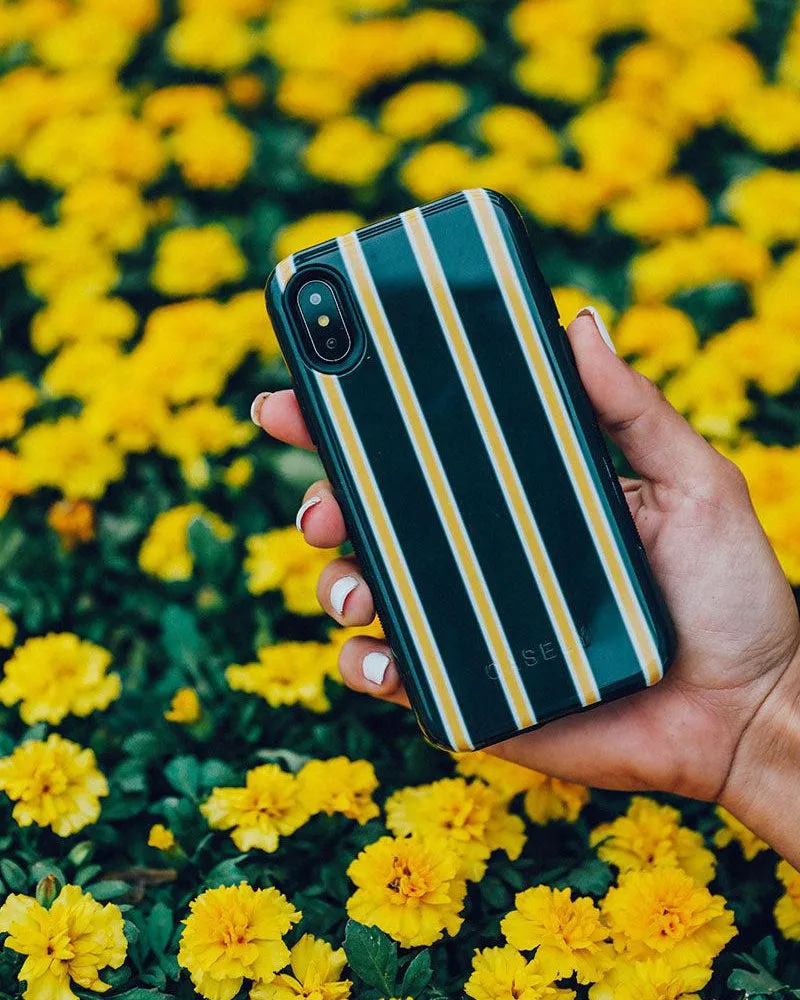 Fine Lines | Mustard Yellow Pinstripe iPhone Case