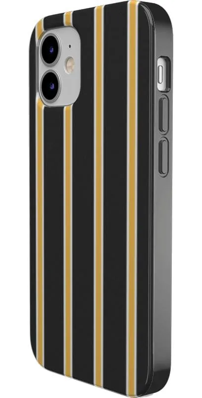 Fine Lines | Mustard Yellow Pinstripe iPhone Case