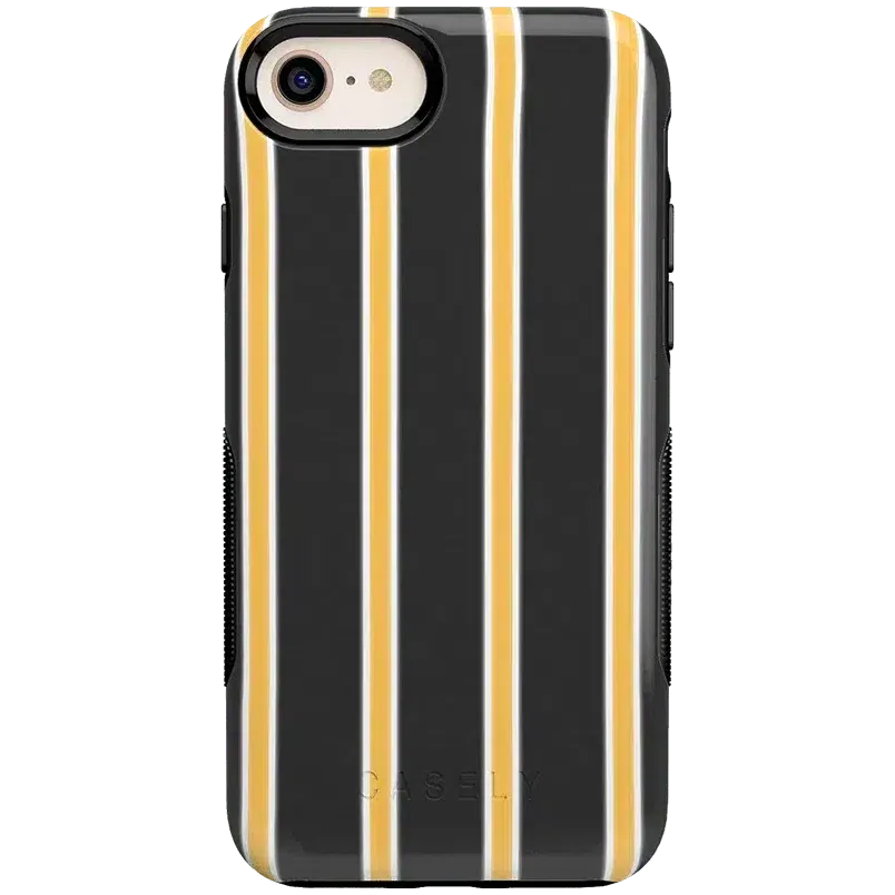 Fine Lines | Mustard Yellow Pinstripe iPhone Case