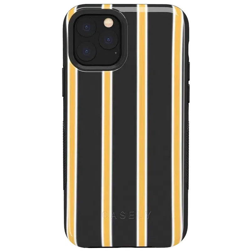 Fine Lines | Mustard Yellow Pinstripe iPhone Case