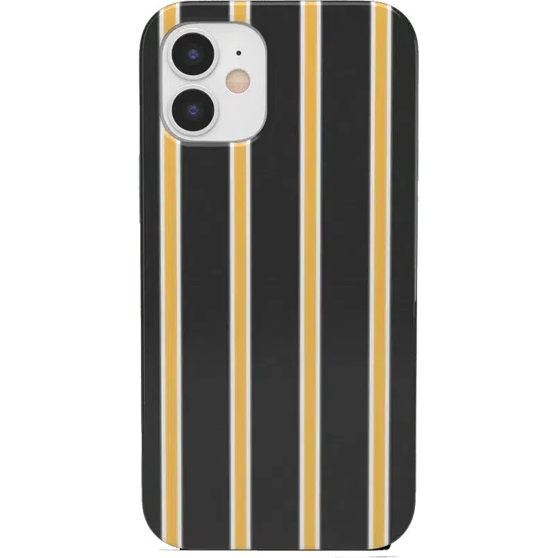 Fine Lines | Mustard Yellow Pinstripe iPhone Case