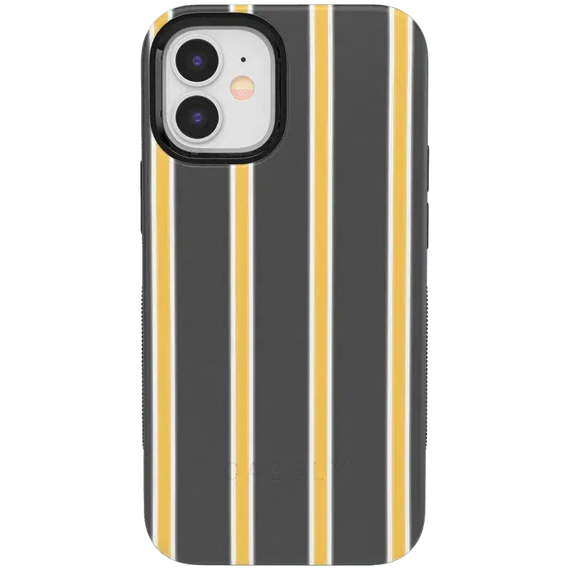 Fine Lines | Mustard Yellow Pinstripe iPhone Case