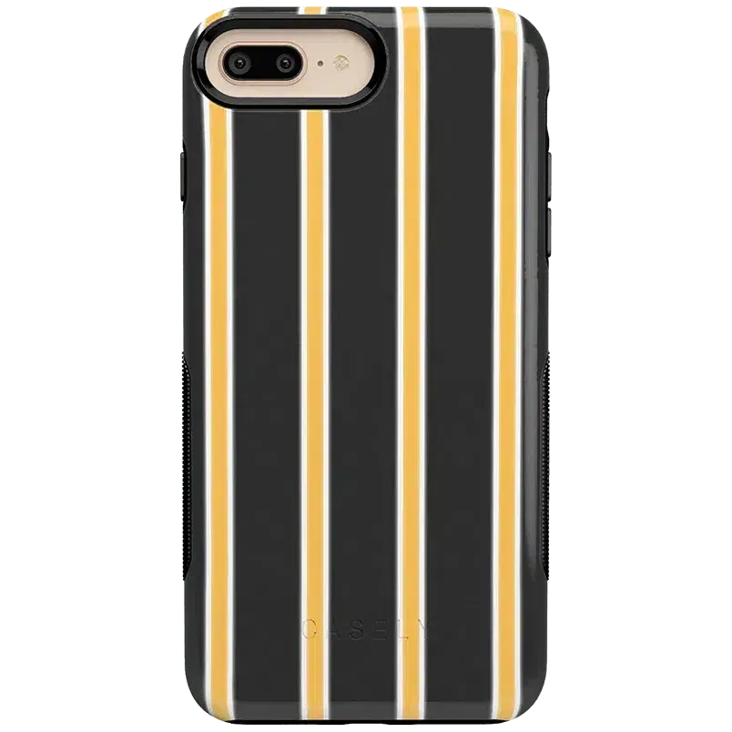 Fine Lines | Mustard Yellow Pinstripe iPhone Case