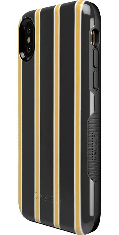 Fine Lines | Mustard Yellow Pinstripe iPhone Case