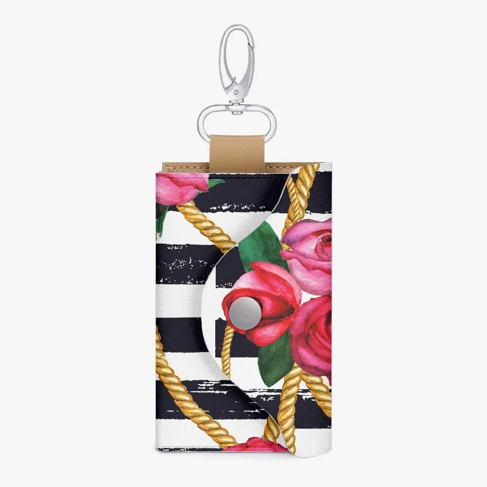 Floral Charm Key Holder Case