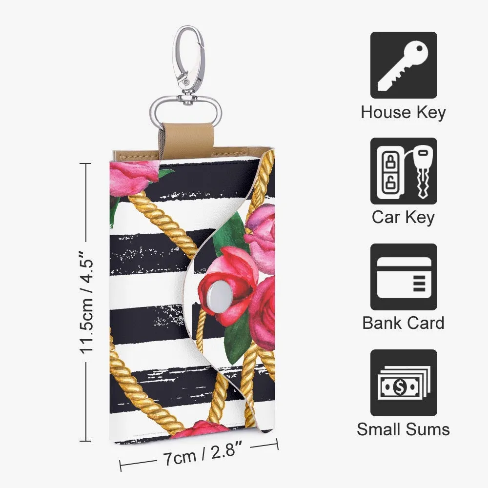 Floral Charm Key Holder Case