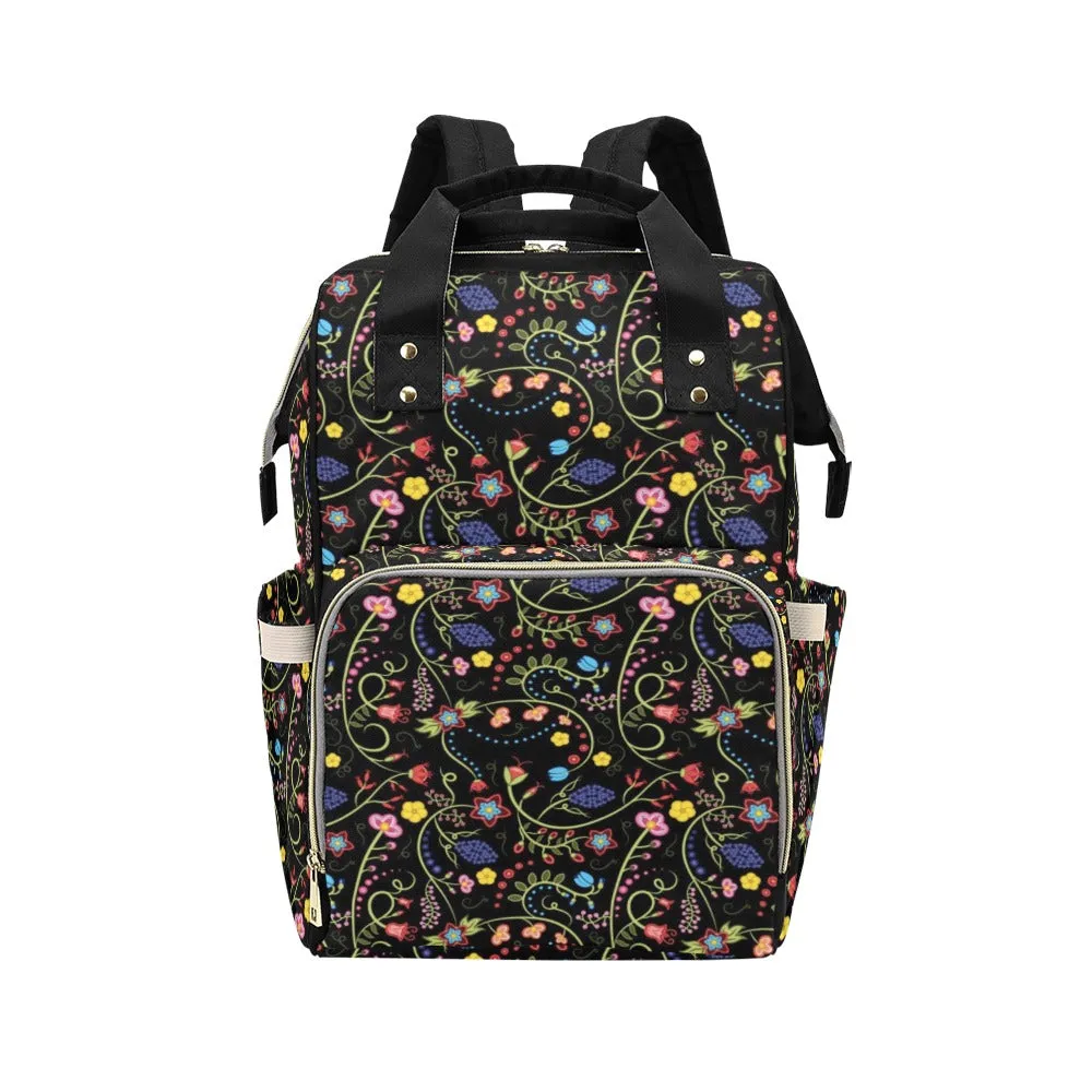 Fresh Fleur Midnight Multi-Function Diaper Backpack/Diaper Bag