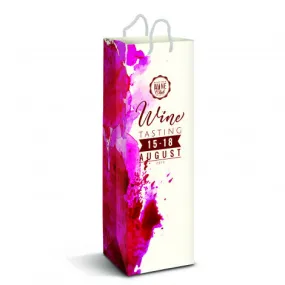 Full Colour Laminated Wine Bag - Single Bottle