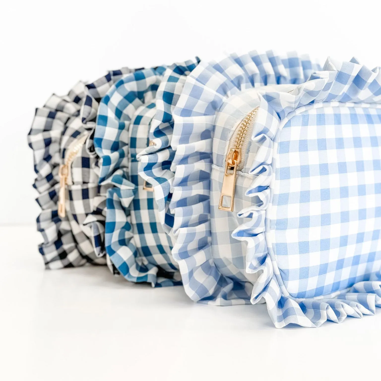 Gingham Frilly Bags