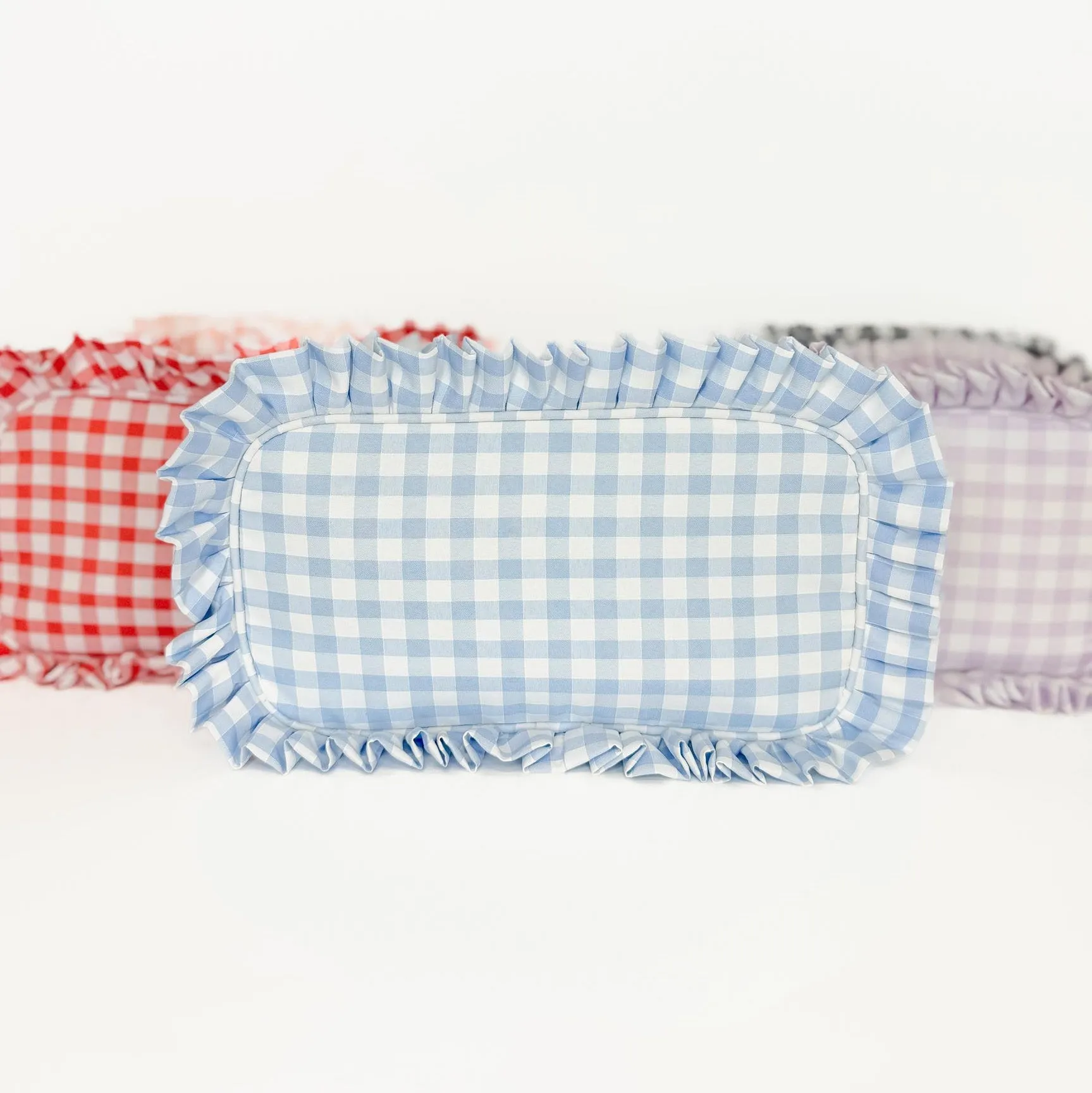 Gingham Frilly Bags