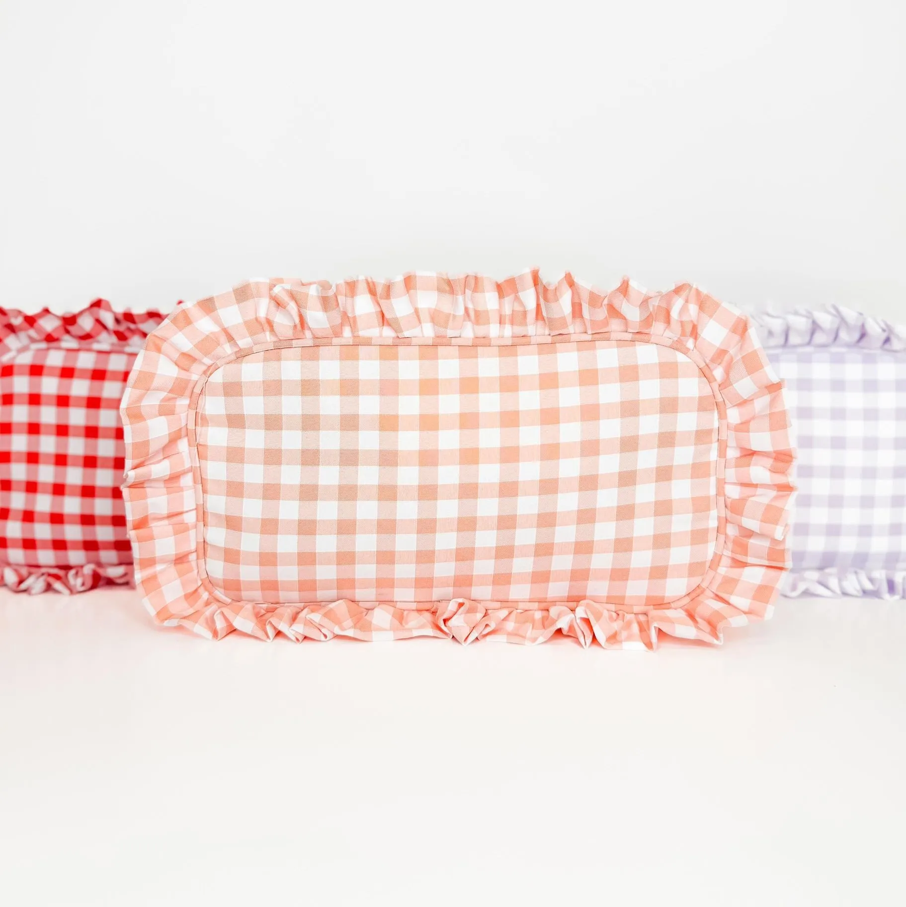 Gingham Frilly Bags