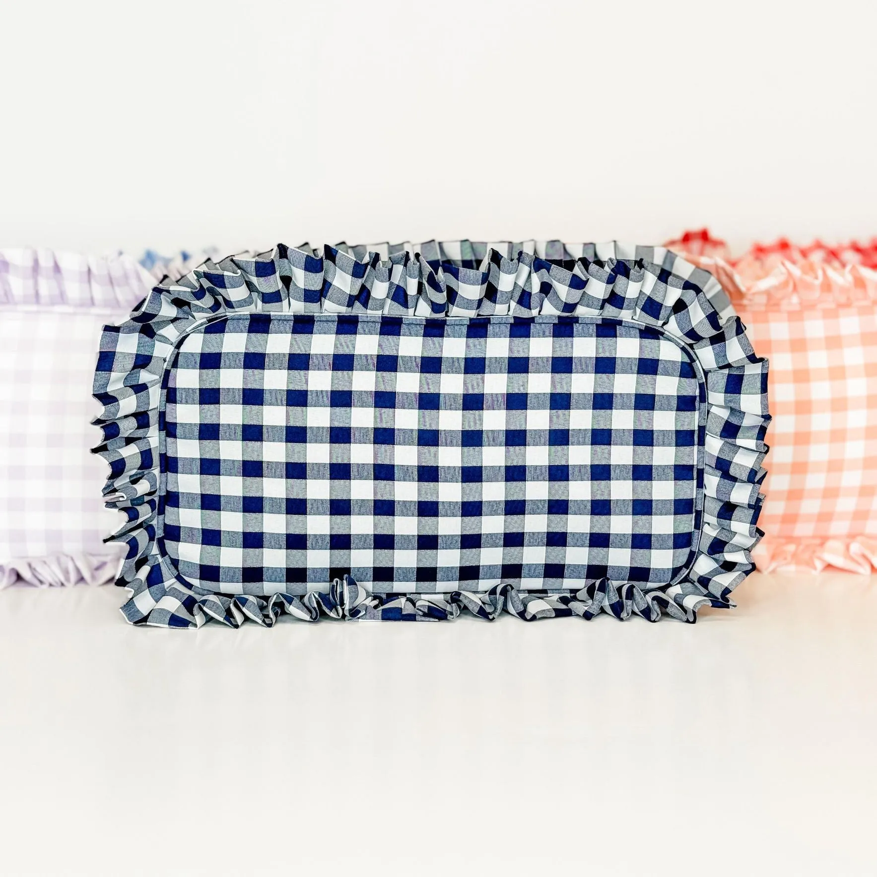 Gingham Frilly Bags