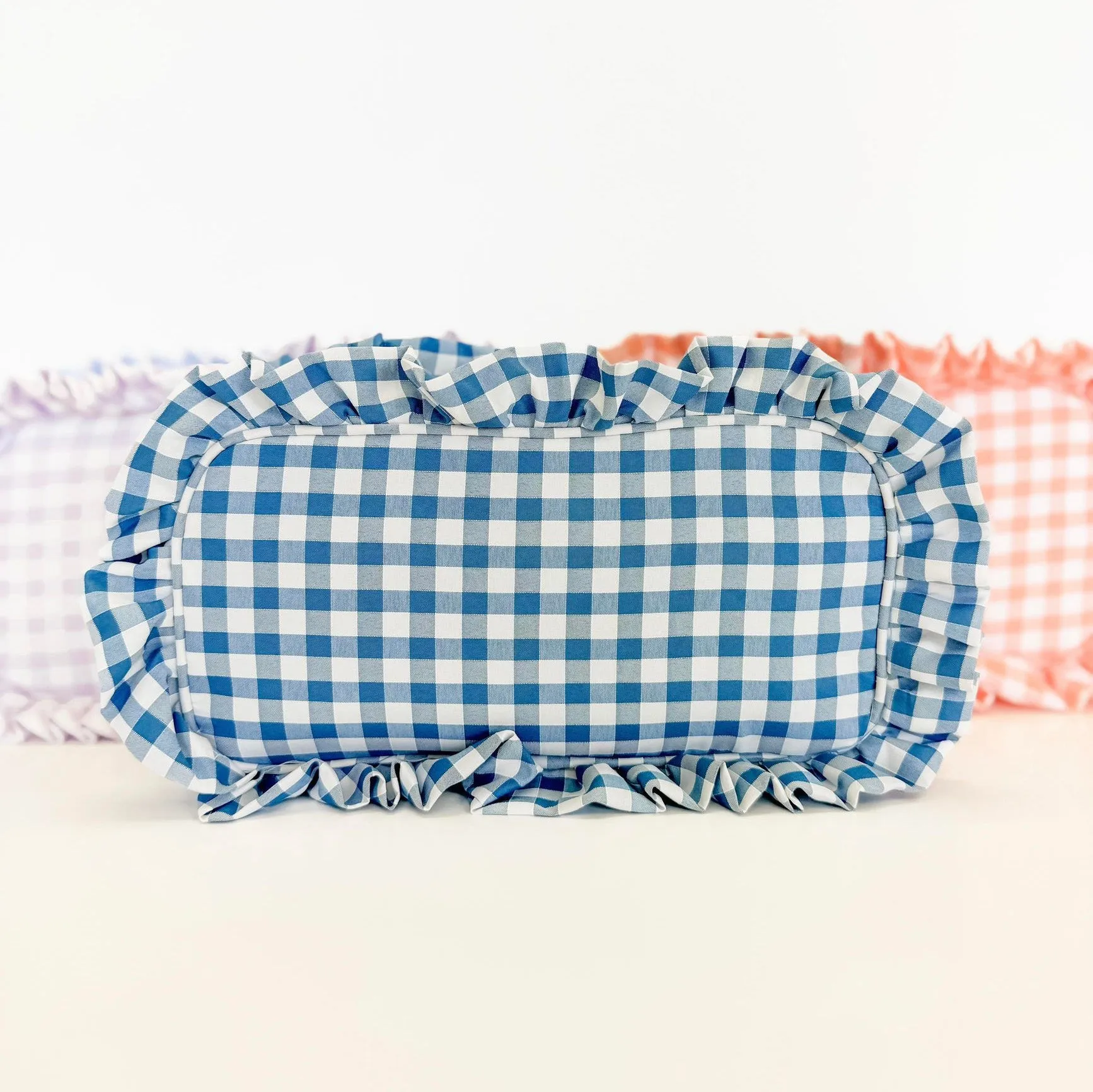 Gingham Frilly Bags