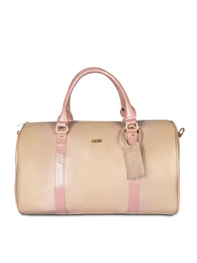 Gold & Pink Cabin Bag with Toiletry Kit - Carry on Luggage