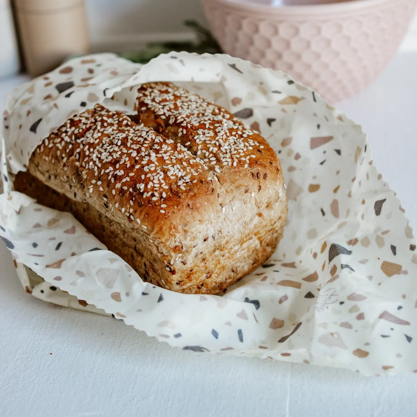 Goldilocks Goods Bread Bag Set: Terrazzo