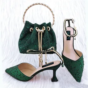 Harriette Studded Shoe and Bag Set