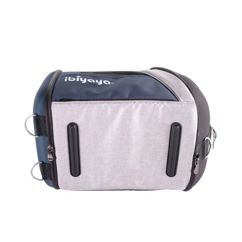 Ibiyaya Explorer Airline Transparent Pet Carrier Plus (Navy Grey)