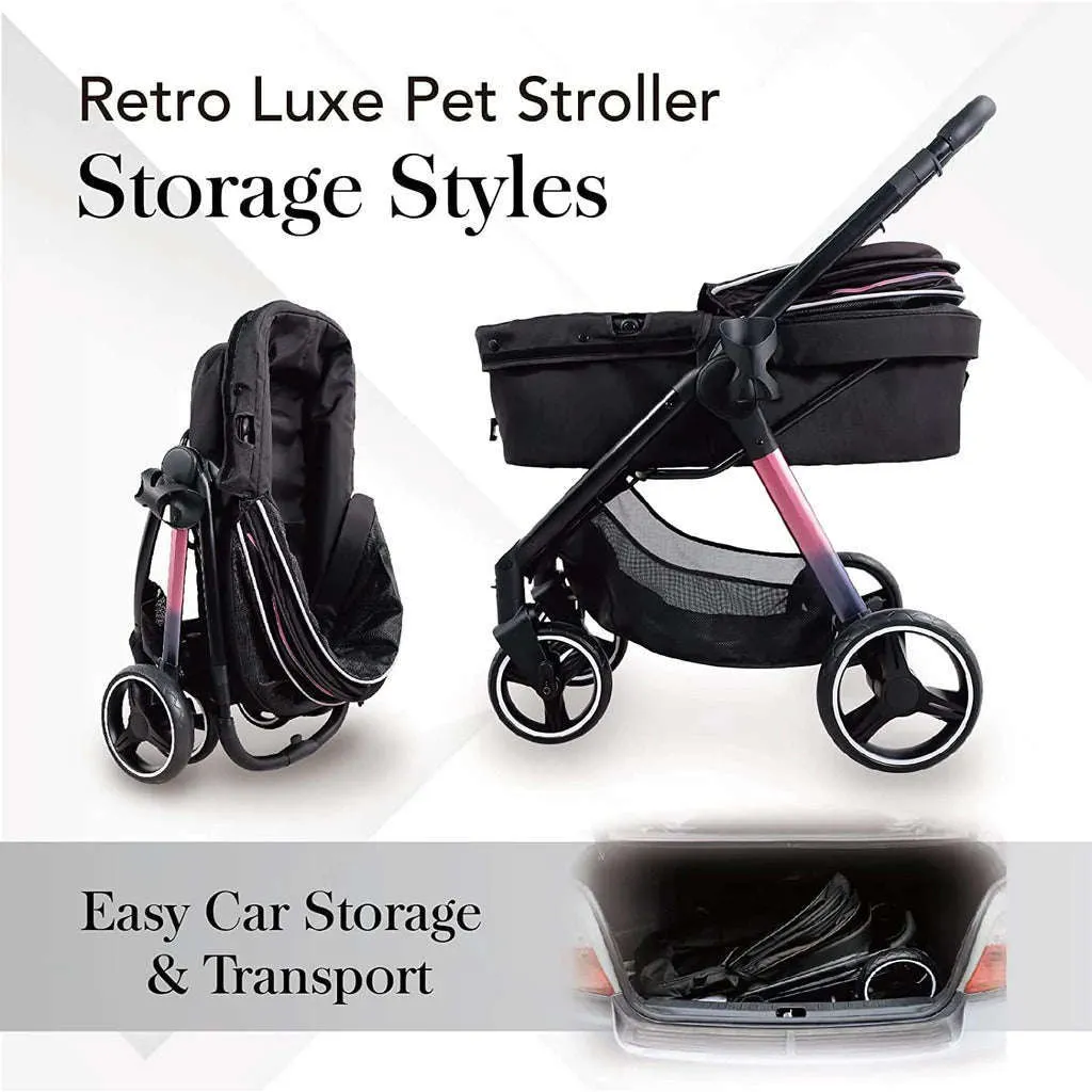 Ibiyaya Retro Luxe Large Pet Stroller