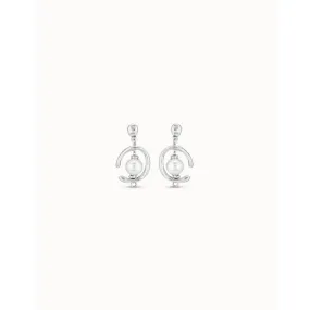 Inorbit White Pearl Pearl Shell Earrings