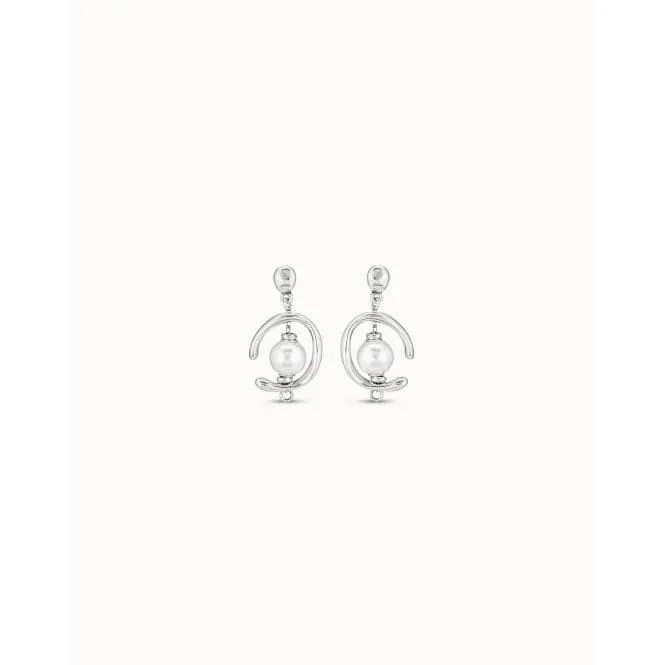 Inorbit White Pearl Pearl Shell Earrings