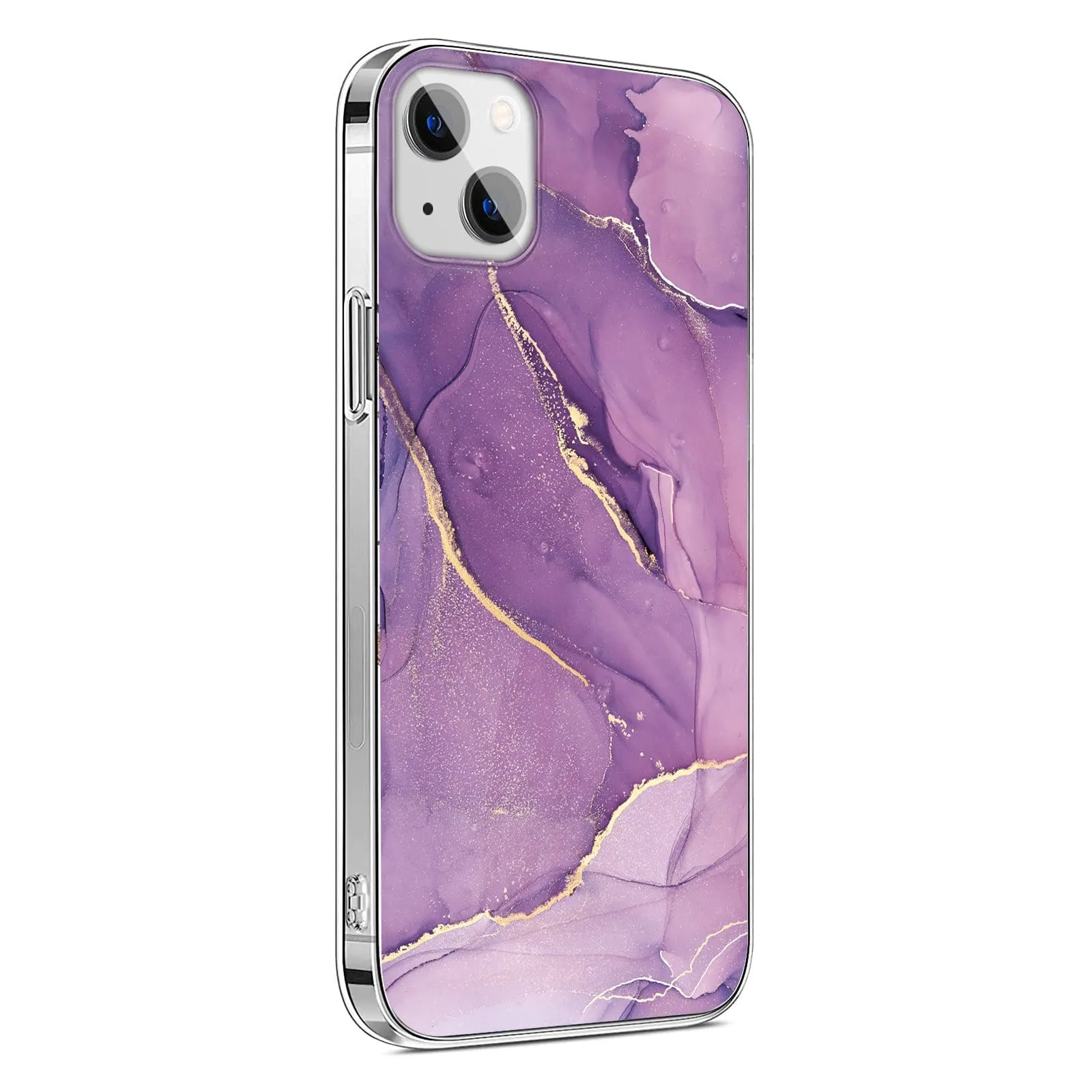 Inspire Series Purple Marble Case - iPhone 13 & iPhone 14