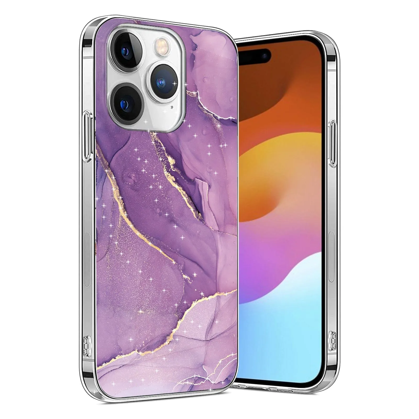 Inspire Series Purple Marble Case - iPhone 15 Pro Max - CP00474