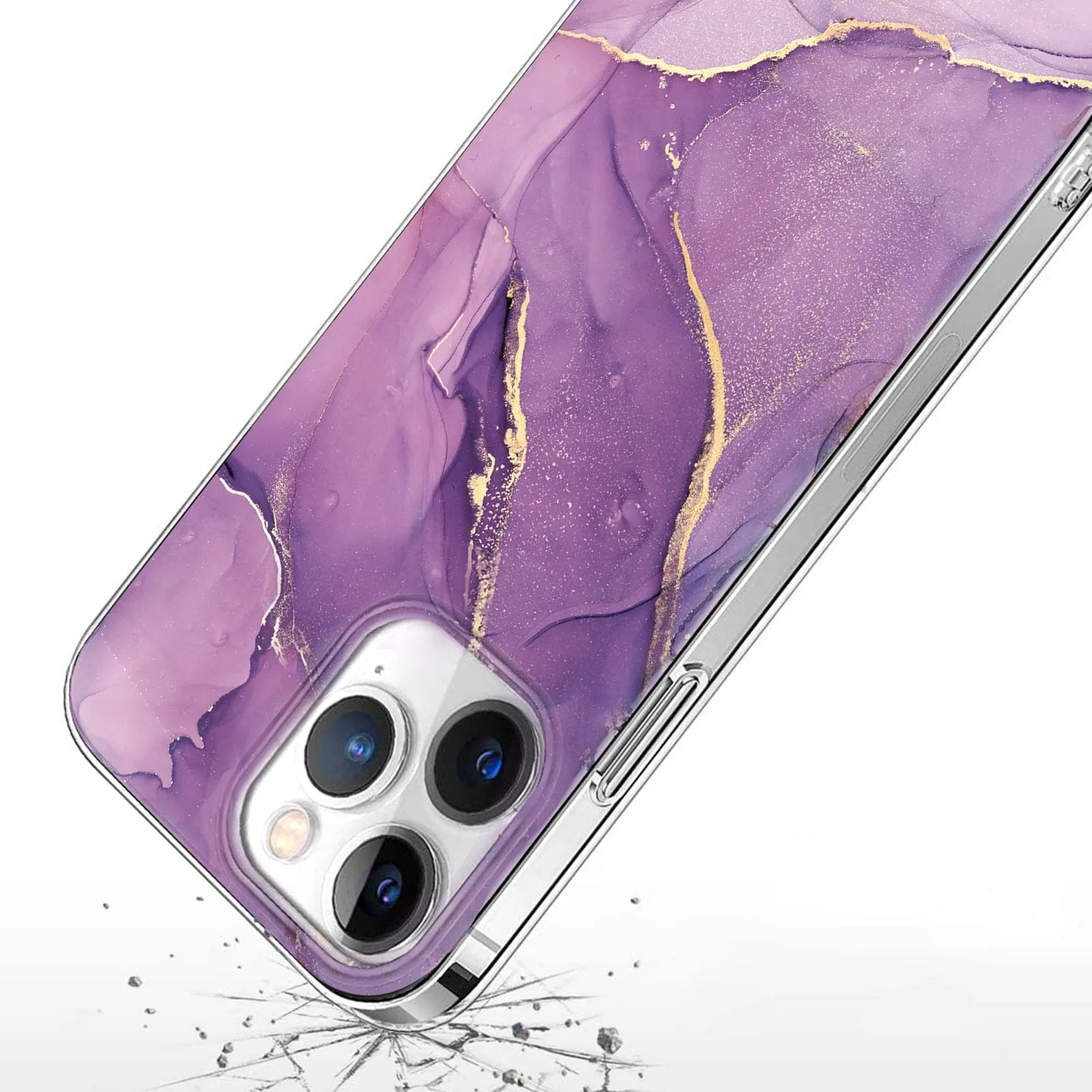 Inspire Series Purple Marble Case - iPhone 15 Pro Max - CP00474