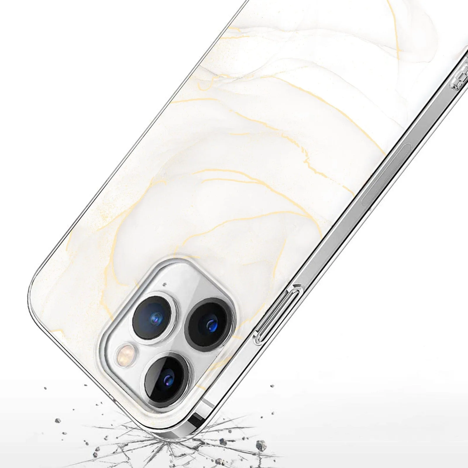 Inspire Series White Marble Case - iPhone 15 Pro - CP00463