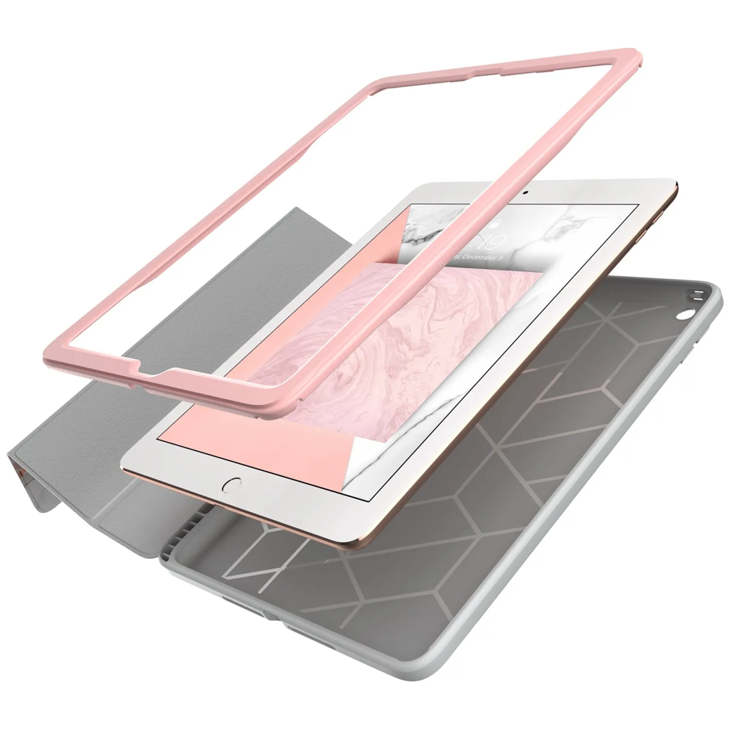 iPad 9.7 inch (2017 & 2018) Cosmo Case-Marble Pink