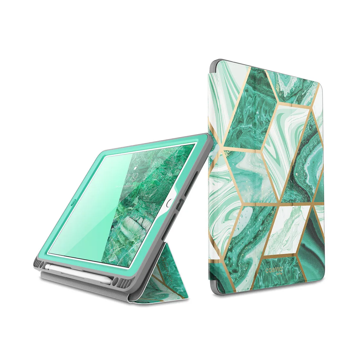 iPad 9.7 inch (2017 & 2018) Cosmo Case(open box)-Marble Green