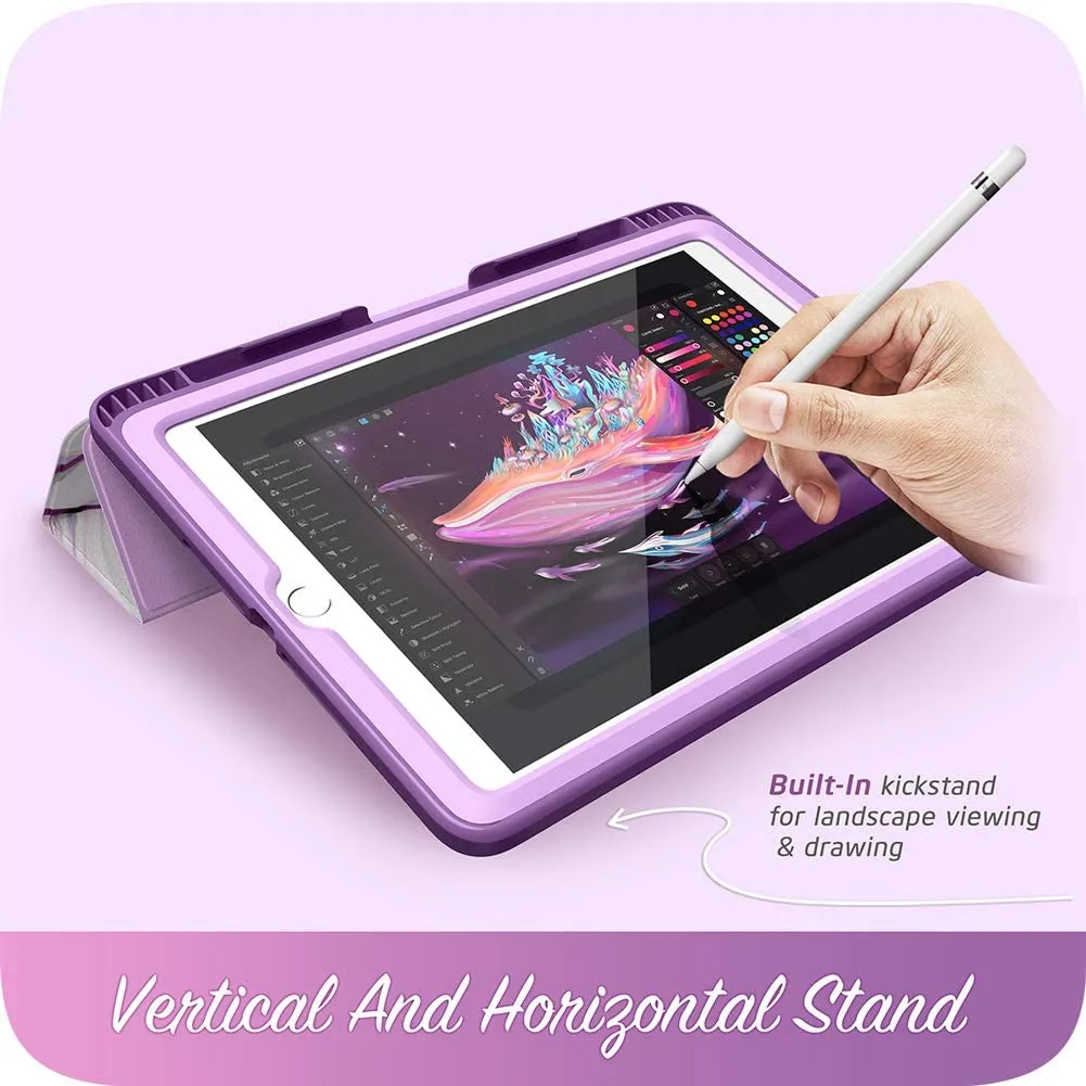 iPad 9.7 inch (2017 & 2018) Cosmo Case(open box)-Marble Purple