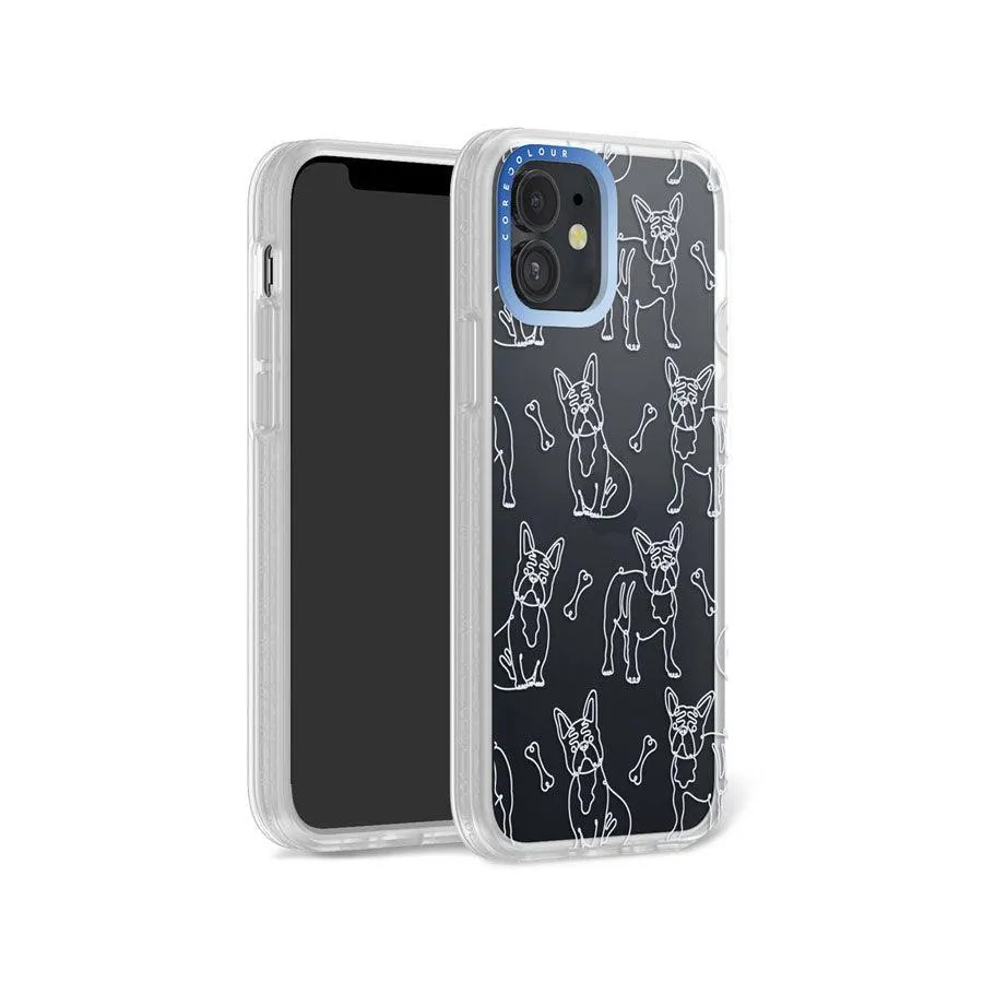 iPhone 12 French Bulldog Minimal Line Phone Case