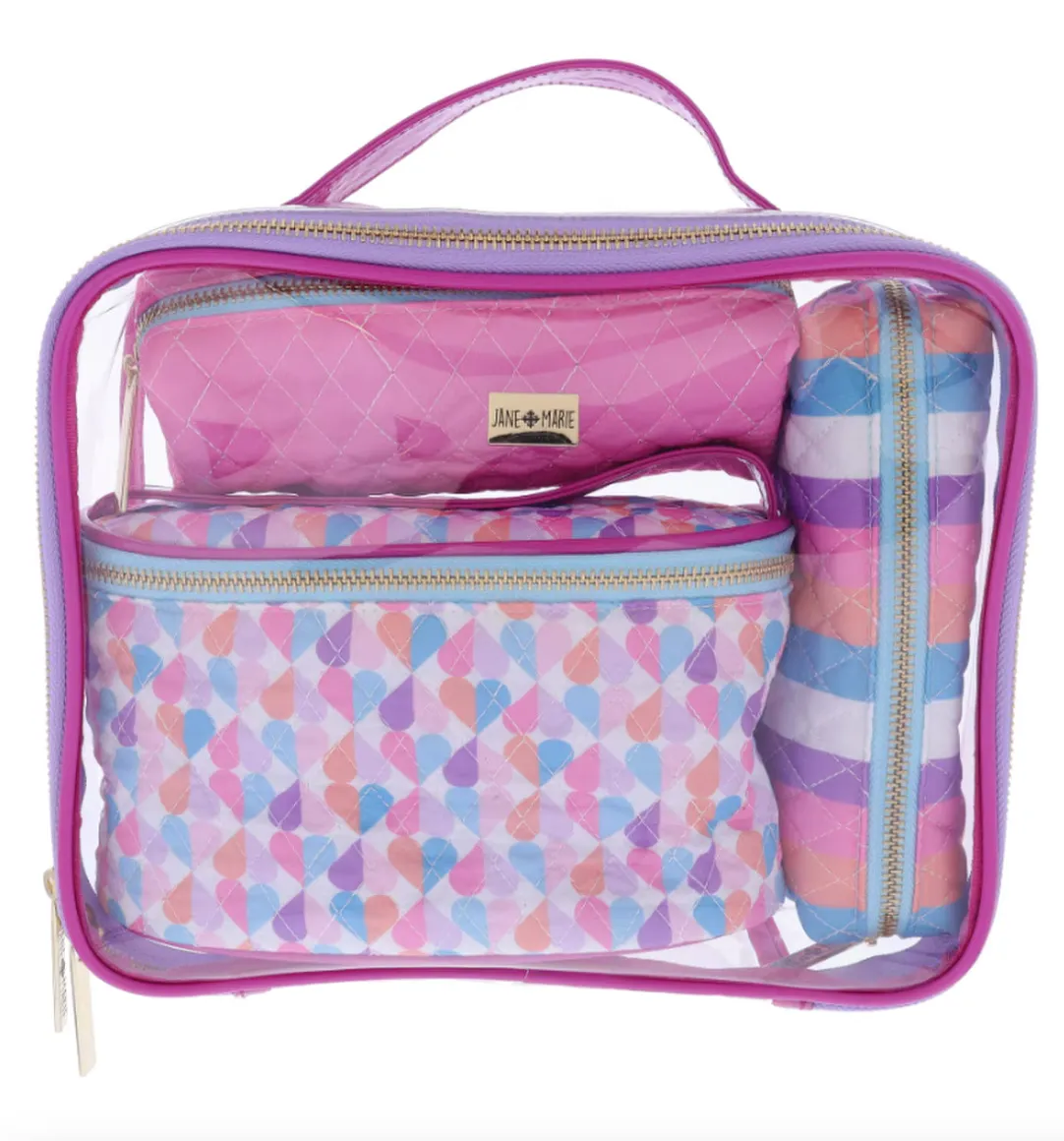 Jane Marie Clear Toiletry Bag