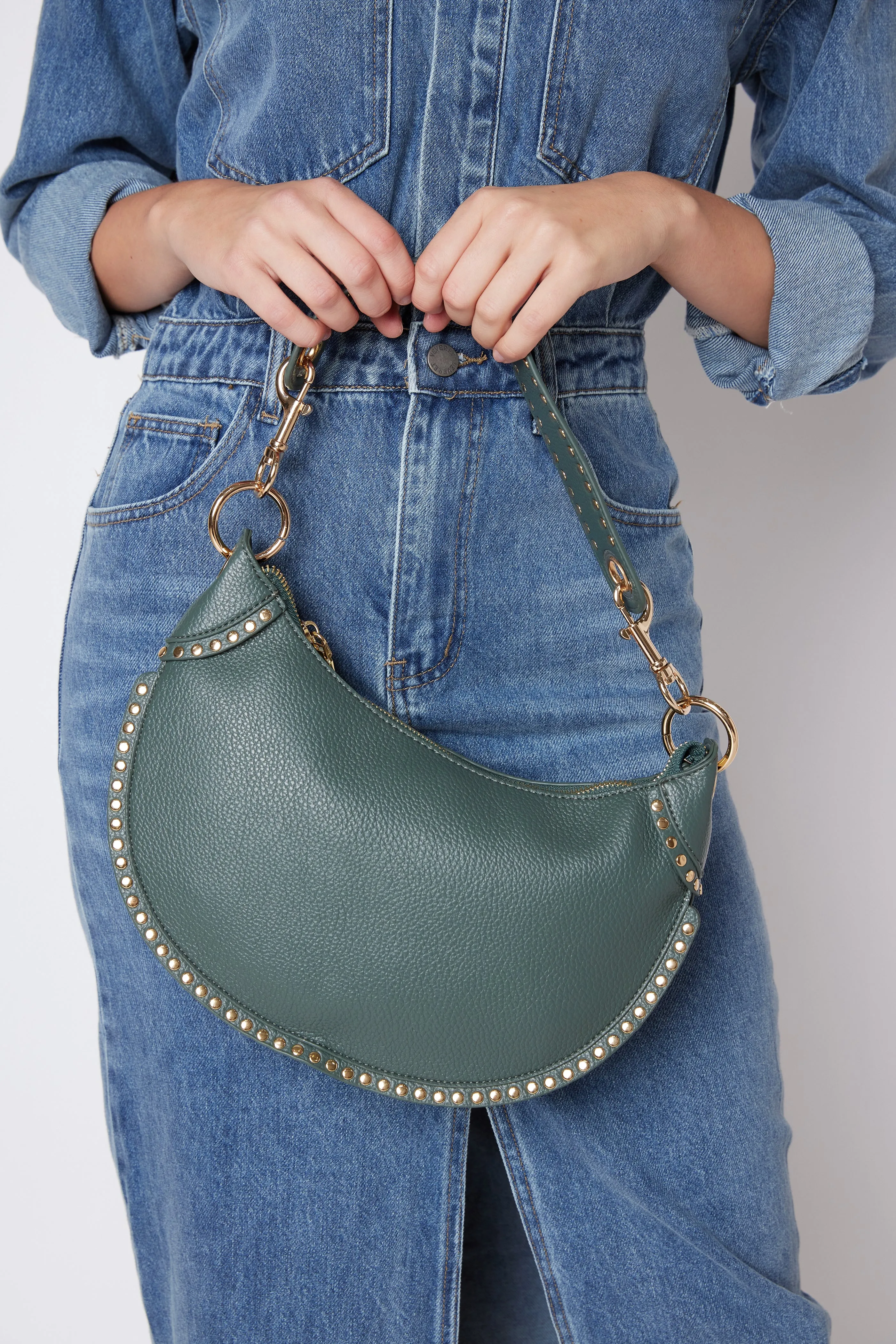 Jenna Studded Shoulder Bag