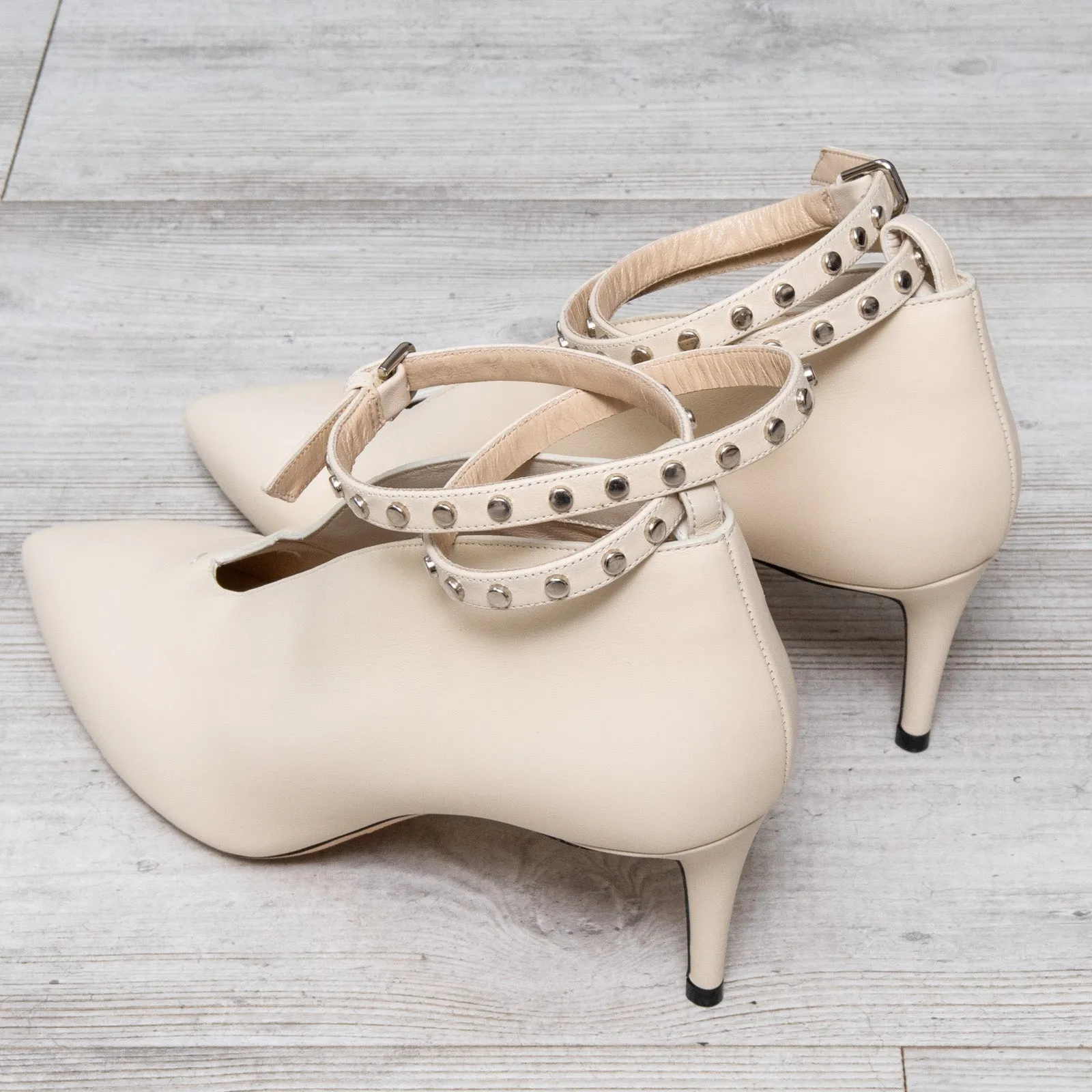 Jimmy Choo Linen Leather Lark 65 Shoes