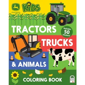 John Deere Kids Tractors, Trucks & Animals Coloring Book