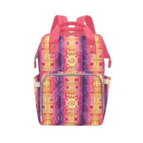 Kaleidoscope Dragonfly Multi-Function Diaper Backpack/Diaper Bag