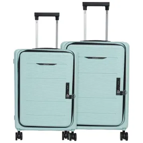 Kuber Industries Luggage Bag | Trolley Bags for Travel | Collapsible Luggage Bag | Travelling Bag | Trolley Bags for Suitcase | Lightweight Luggage Bag | 20M-24M Inch | Light Mint