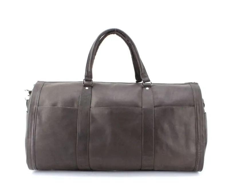 Large Leather Duffel Bags for Men, Business Men's Travel Duffel Bag with Multiple Pockets - Bayfield Bags