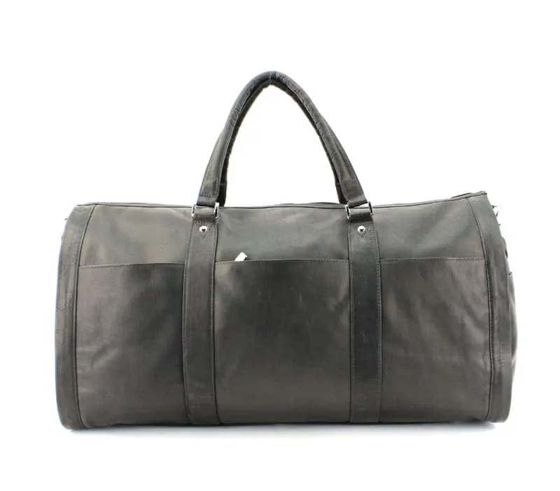 Large Leather Duffel Bags for Men, Business Men's Travel Duffel Bag with Multiple Pockets - Bayfield Bags