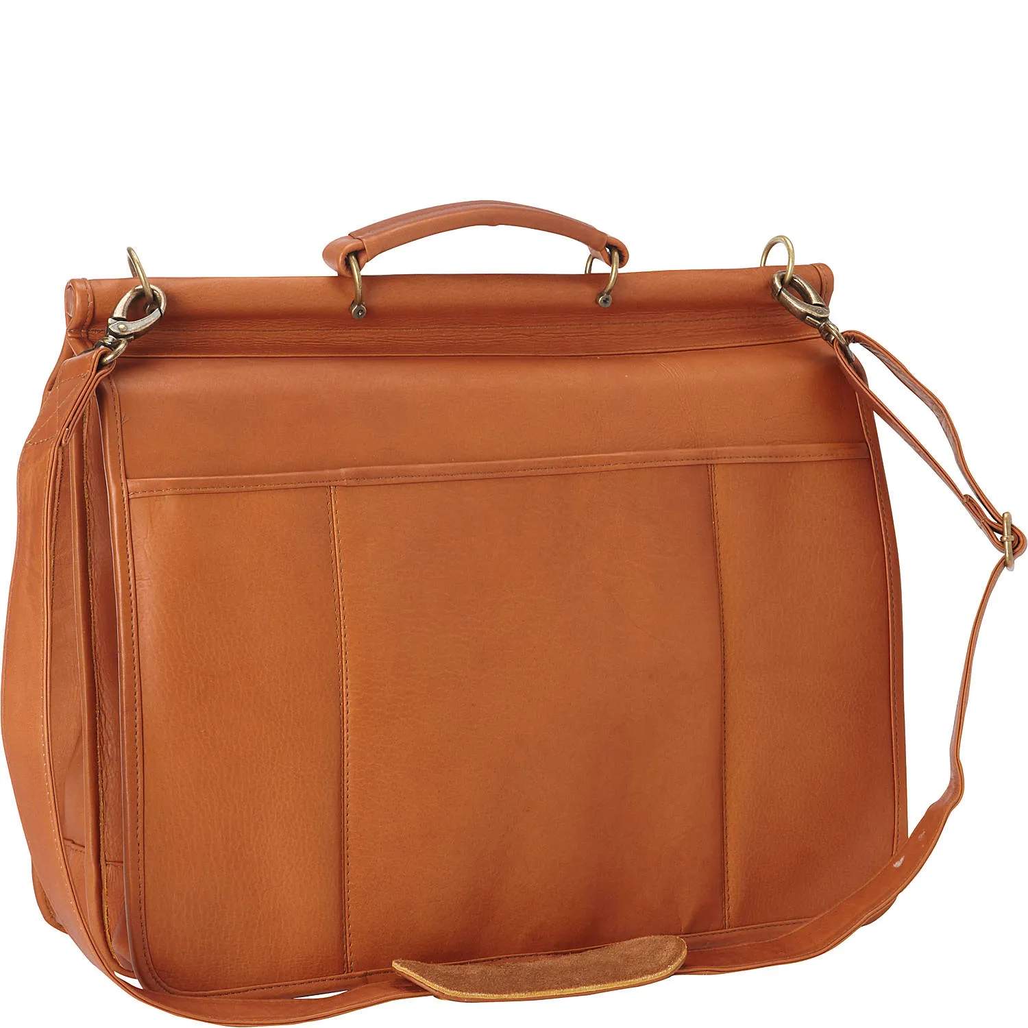 Le Donne Leather Classic Dowel Rod Laptop Briefcase