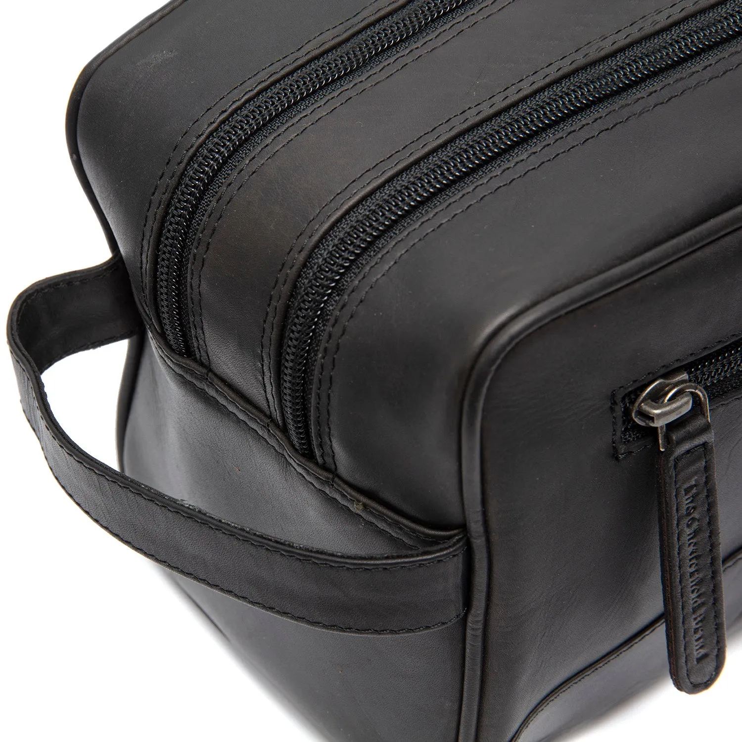 Leather Toiletry Bag Black Stacey