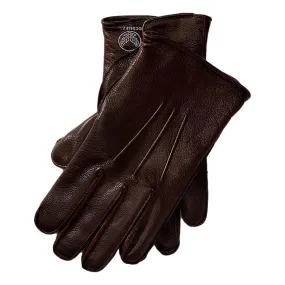 Lined Leather Gloves Vintage Brown