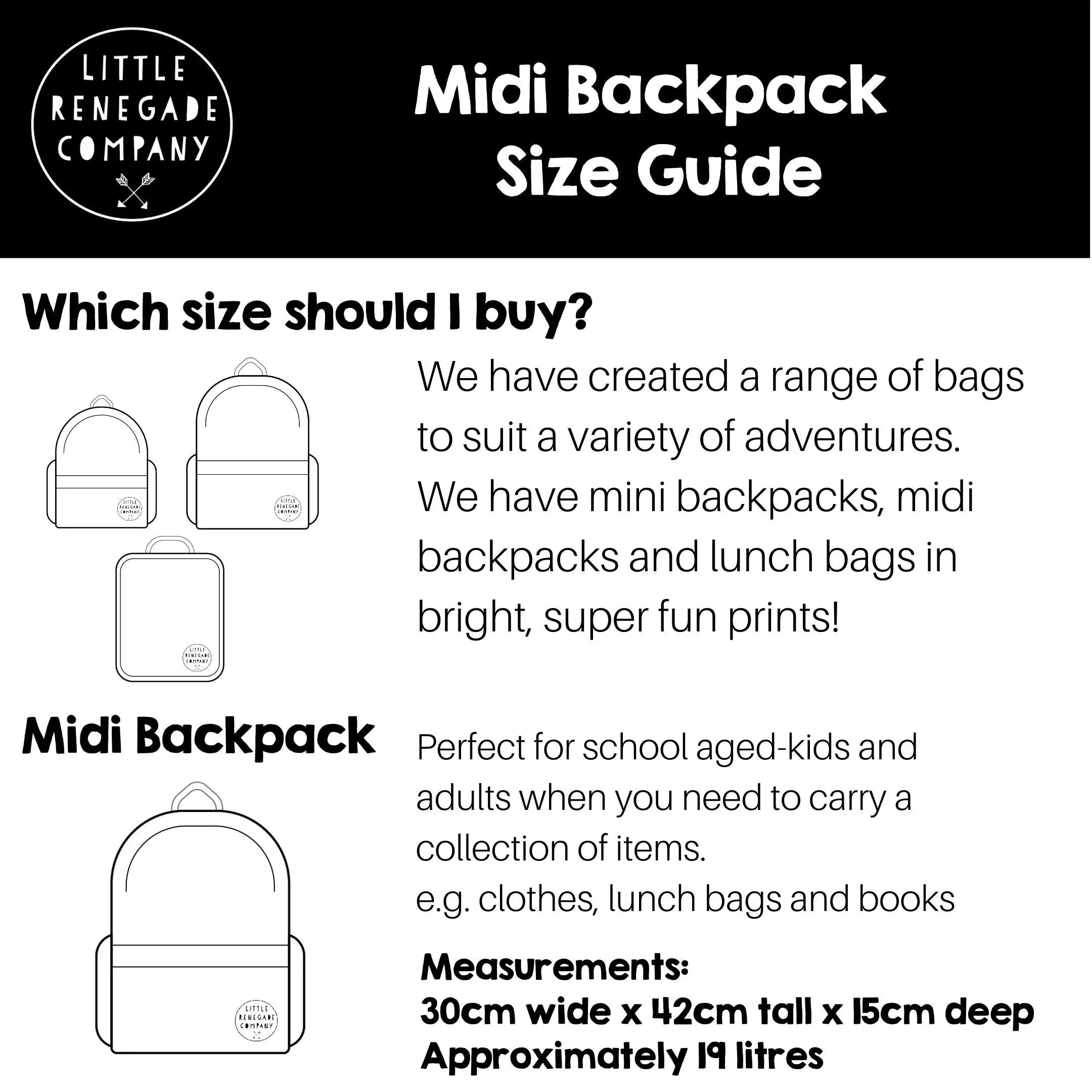 Little Renegade Company Backpack - MIDI - Gull