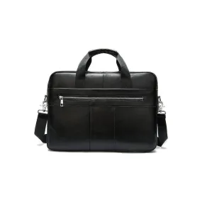 Luxury Exotic Leather Zipper Laptop Document Briefcase