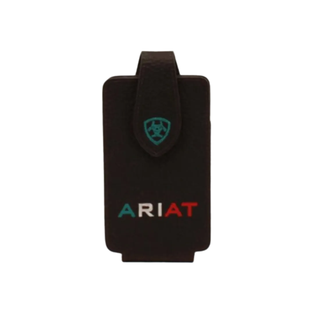 M&f Ariat With Ariat Logo In Mexico Flag Colors Rowdy Brown Cell Phone Case