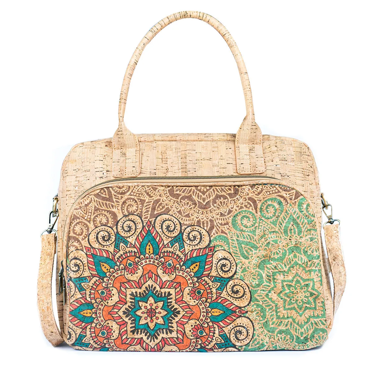 Mandala Print Cork Women's Briefcase BAGD-546