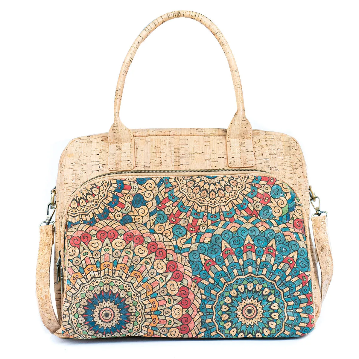 Mandala Print Cork Women's Briefcase BAGD-546