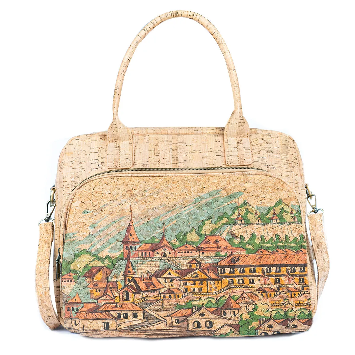 Mandala Print Cork Women's Briefcase BAGD-546